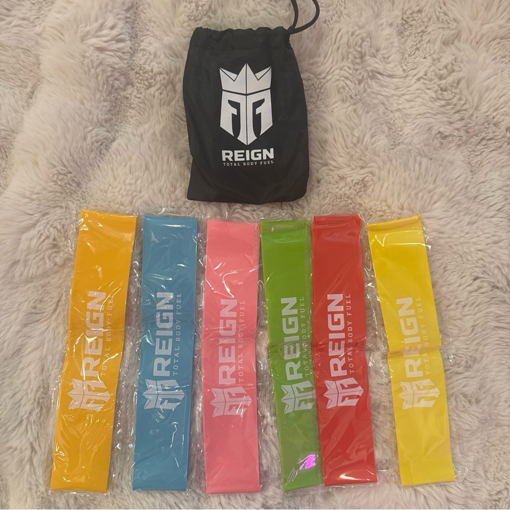 Monster Energy Reign Multi-Color Resistance Bands Set pack of 4- NEW